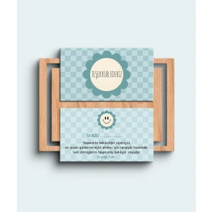 Paytak Moda Çift Yön Teşekkür Kartı Thank You Cart Çiçek Desenli Tebrik Kartı 100 Adet (8.5 x 5.5 Cm) PYTKTSKK12