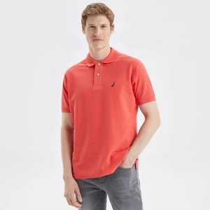 Nautıca Erkek Turuncu Classic Fıt Kısa Kollu Polo K35000T.8SC