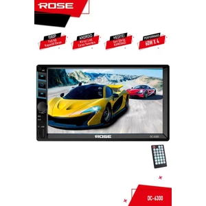 DC-6300 V2 Double Din Geri Görüş Kameralı Bluetooth Oto Teyp