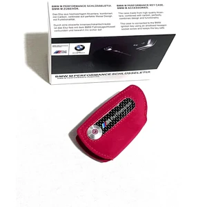 İdeal Aksesuar Bmw Anahtarlık Anahtar Kılıfı G x Seri Alacantra M Performance Bmw Car Keychain Tam Kırmızı Model