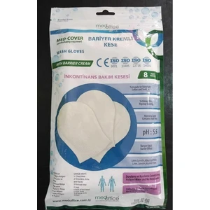 Medcover Bariyer Kremli Hasta Vücut Bakım Kesesi 8'li Paket x 2 Adet