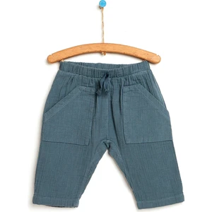 HelloBaby Basic Erkek Bebek Ön Cepli Dokuma Pantolon Erkek Bebek