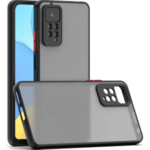 Xiaomi Redmi Note 11 Pro Kılıf 3D Kamera Korumalı Arkası Mat Kenarları Renkli Smoke Case