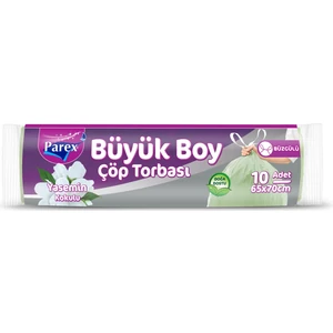 Büzgülü Yasemin Kokulu Büyük Boy Çöp Torbası 10'lu