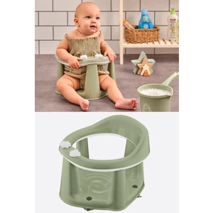 Vakumlu Bebek Banyo Oturağı & Mama Oturağı 2’si 1 Arada Yeşil