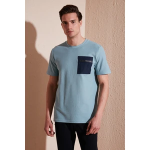 Baskılı Slim Fit Bisiklet Yaka Pamuklu T Shirt Erkek T Shirt 5902351