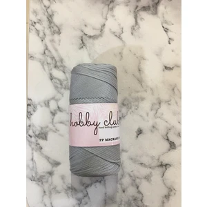 Hobby Club Premium 200 gr 5 Adet Polyester Makrome Ipi (Açık Gri) Supla Ip ve Çanta Ipliği
