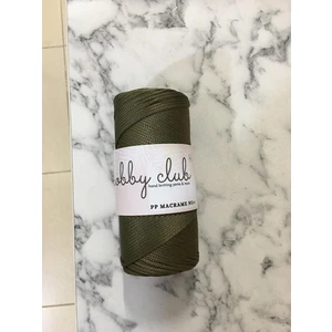 Hobby Club Premium 200 gr 5 Adet Polyester Makrome Ipi (Haki) Supla Ip ve Çanta Ipi