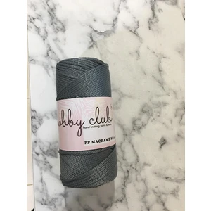 Hobby Club Premium 200 gr 5 Adet Polyester Makrome Ipi (Koyu Gri) Supla Ip ve Çanta Ipi