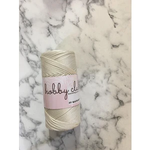 Hobby Club Premium 200 gr 5 Adet Polyester Makrome Ipi (Ekru) Supla Ip ve Çanta Ipi
