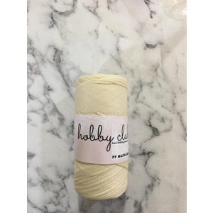 Hobby Club Premium 200 gr 5 Adet Polyester Makrome Ipi (Krem) Supla Ip ve Çanta Ipi