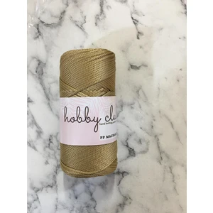 Hobby Club Premium 200 gr 5 Adet Polyester Makrome Ipi (Sütlü Kahve) Supla Ip ve Çanta Ipi