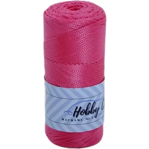 Hobby Club Premium 200 gr 5 Adet Polyester Makrome Ipi (Koyu Pembe) Supla Ip ve Çanta Ipi