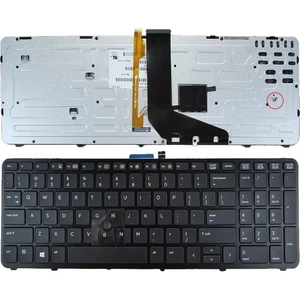Hp ile Uyumlu Zbook 15 G2 Uyumlu Notebook Klavyesi - Siyah - Tr - Backlit