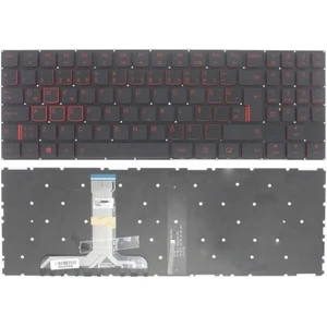 Lenovo ile Uyumlu Legion Y520-15IKBN Uyumlu Notebook Klavyesi - Backlit - Tr