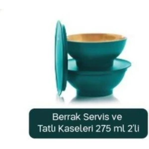 EKS Ticaret Tupperware Berrak Servis ve Tatlı Kaseleri 275 ml 2 Li Esc