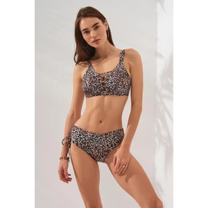 Pierre Cardin Rhode Bantlı Toparlayıcı Bikini Leopar 231237-D