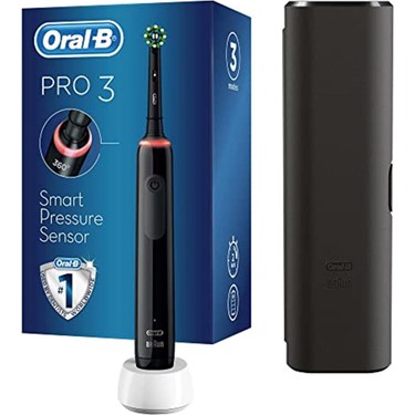 Oral-B PRO3-3500 Şarj Edilebilir Diş Fırçası Siyah (Seyahat Fiyatı