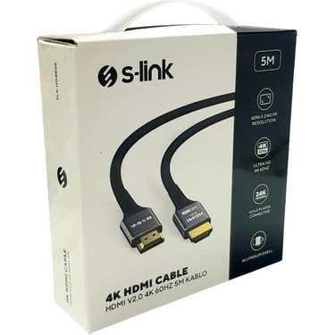 S-Link 4K 5mt HDMI Kablo V2.0 60HZ