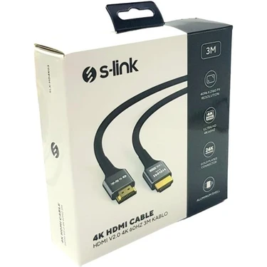 S-Link 4K 3mt HDMI Kablo V2.0 60HZ