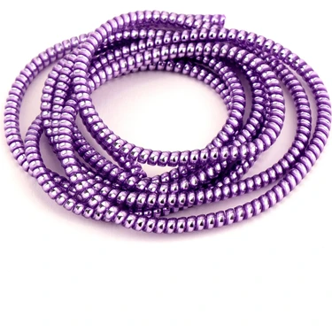 Spelt Kablo Kordon Koruyucu Spiral Sarma Kılıf Koruma Purple