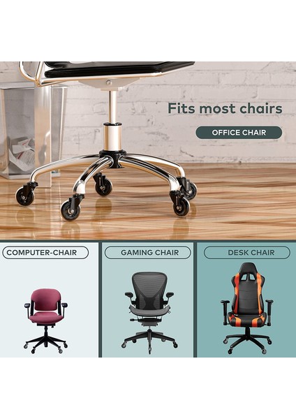 Ofis Koltuğu 5 Tekerlekli Set 11 mm x 22 mm (Yurt Dışından) fırsatları