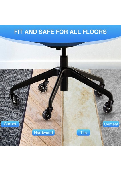 Ofis Koltuğu 5 Tekerlekli Set 10MM/11MM (Yurt Dışından) fırsatları