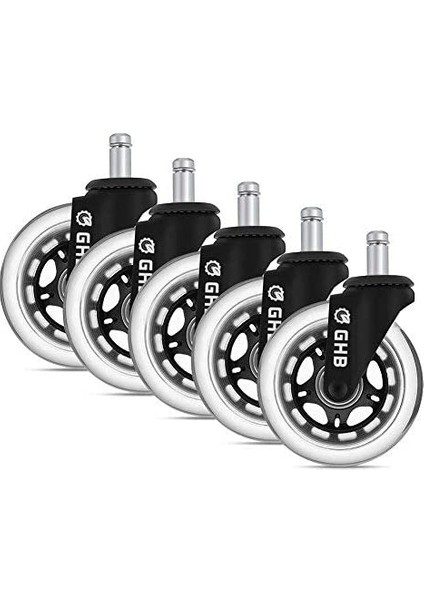 Siyah Şeffaf Tekerlek 5 Parça Set (Yurt Dışından)