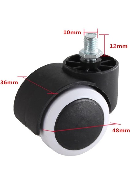 Lastik Tekerlekler Beş Parçalı Beyaz (Yurt Dışından) fiyatları