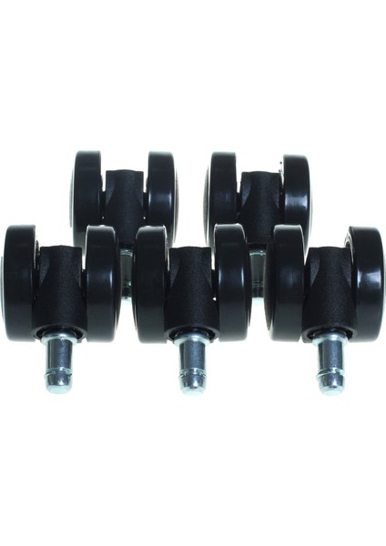 5 Düz Evrensel Tekerlek Siyah (Yurt Dışından)