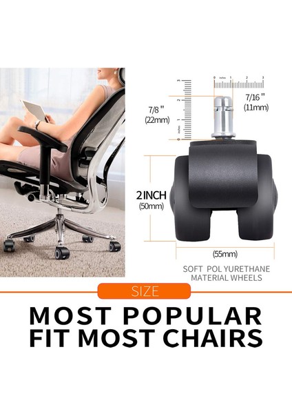 Ofis Koltuğu 5 Tekerlekli Takım Siyah (Yurt Dışından) fiyatları