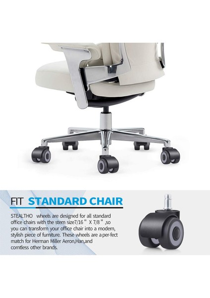 Ofis Koltuğu 5 Tekerlekli Takım Siyah (Yurt Dışından) indirimleri