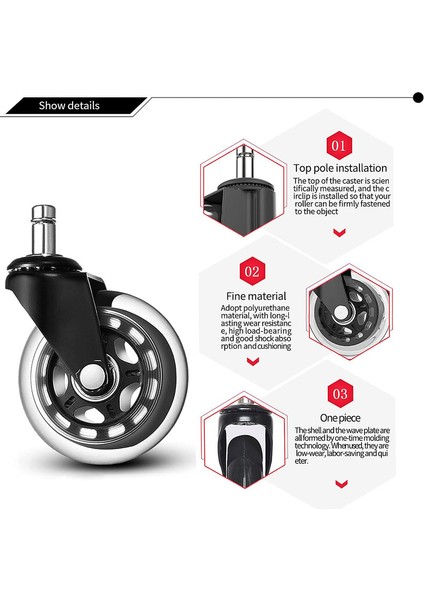 5 Parçalı Set-Kesici Uçlu Sessiz Üniversal Tekerlek (Yurt Dışından) fırsatları