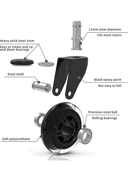 5 Parçalı Set-Kesici Uçlu Sessiz Üniversal Tekerlek (Yurt Dışından) indirimleri