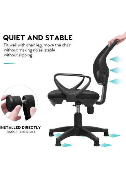 Keçe Ped 5 Parça Siyah Set (Yurt Dışından) indirimleri