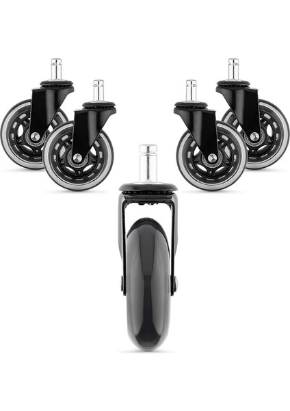 Sandalye 5 Tekerlekli Kit 10/22MM (Yurt Dışından)