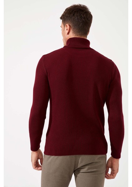 Slim Fit Balıkçı Yaka Triko Kazak S0167AZ20WN