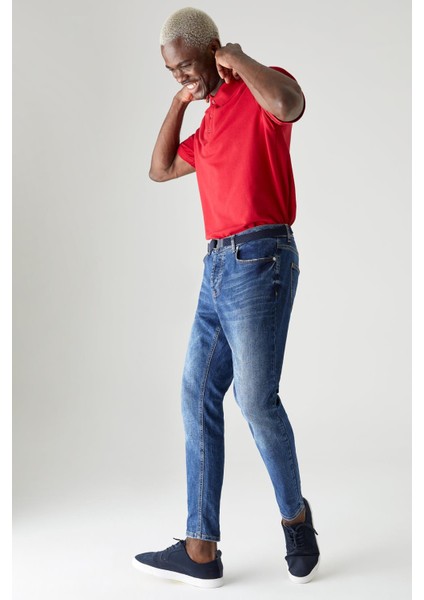 Regular Fit Polo Yaka Basic Kısa Kollu Pamuklu Penye Tişört M7676AZ21SP fiyatları