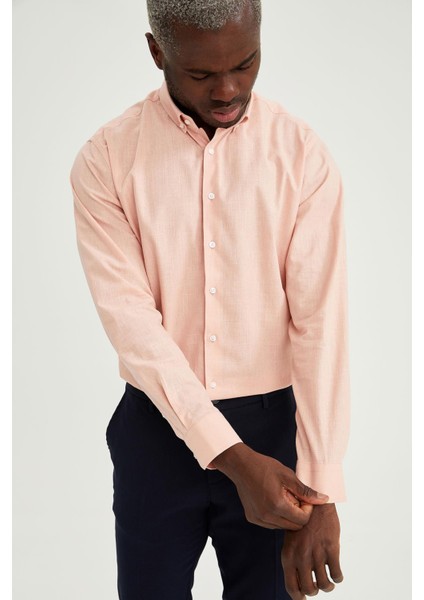 Modern Fit Klasik Uzun Kollu Gömlek T6284AZ21SP