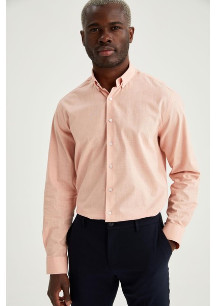 Modern Fit Klasik Uzun Kollu Gömlek T6284AZ21SP