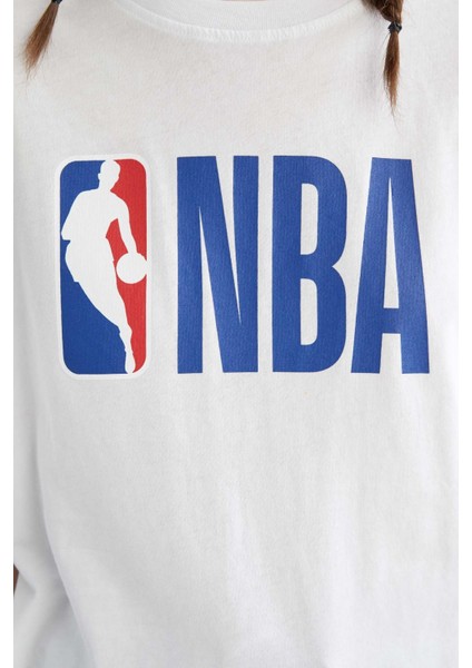 Fit NBA Oversize Fit Bisiklet Yaka Kısa Kollu Örme Tişört T5506AZ22SM