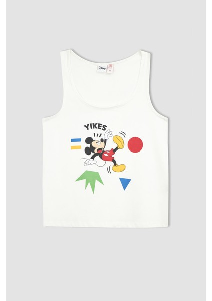 Fall in Love Regular Fit Disney Mickey & Minnie Atlet Şort Pijama Takım X4900AZ22SM