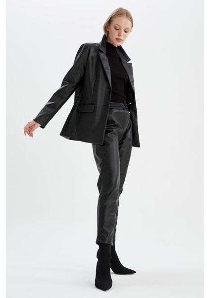 Suni Deri Beli Bağcıklı Jogger Pantolon V8072Az21Wn fırsatları