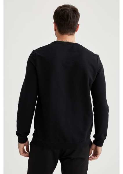 Regular Fit Bisiklet Yaka Basic Sweatshirt M7851AZ20SP fırsatları