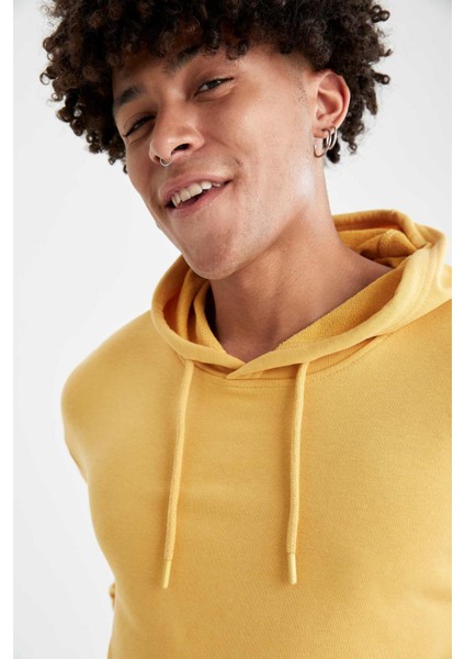 Oversize Fit Kapüşonlu Sweatshirt