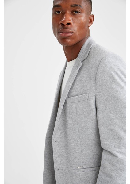 Slim Fit Dokulu Blazer Ceket N0503AZ21AU indirimleri