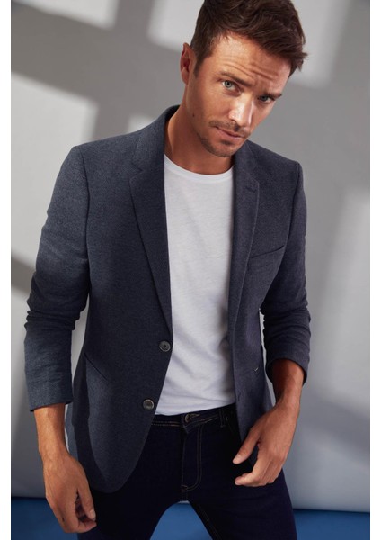 Slim Fit Dokulu Blazer Ceket N0503AZ21AU indirimleri