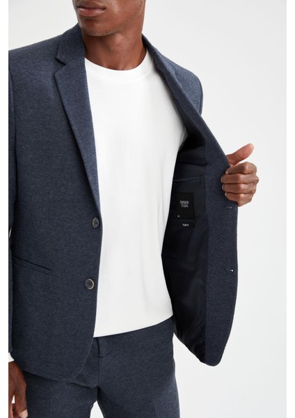 Slim Fit Dokulu Blazer Ceket N0503AZ21AU