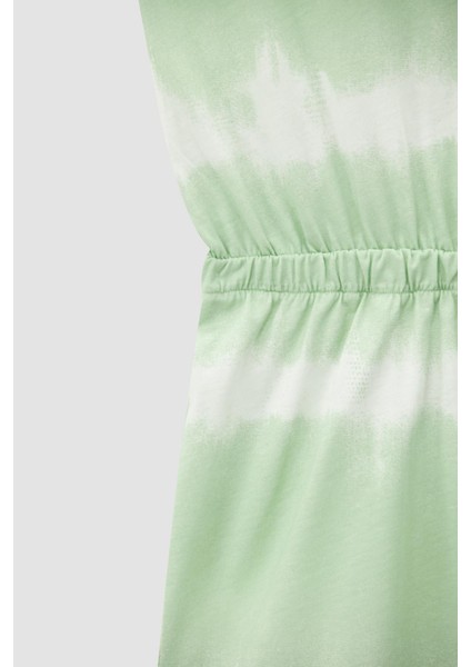 Kız Çocuk Batik Desenli Askılı Kısa Tulum V6605A621HS modelleri