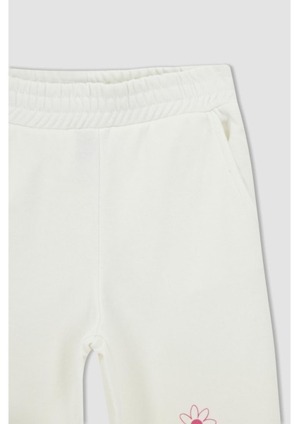 Kız Çocuk Ayıcık Baskılı Jogger Standart Fit Eşofman Alt X1279A622SP